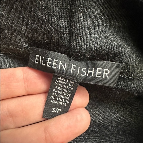 Eileen Fisher Dress Mini Lagenlook Wool Oversized Dark Gray Minimalist Small - Picture 6 of 8